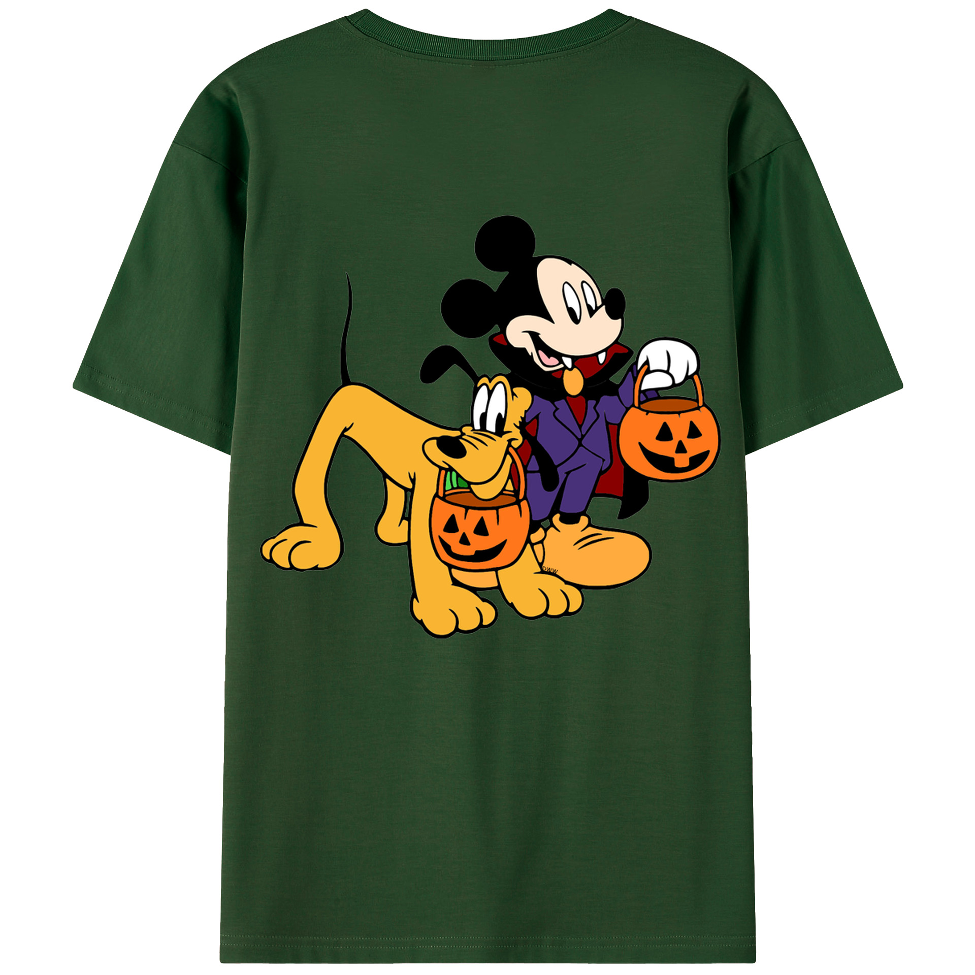 （画像用） ミッキーマウス Mickey Mouse 綿100％半袖Tシャツ（背面プリント）